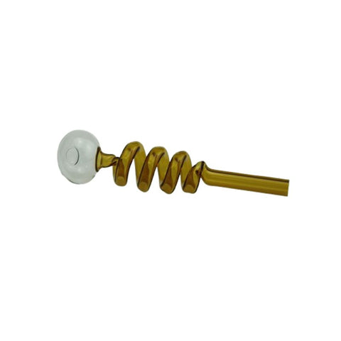6″ Scrawl Glass Bubble Pipe
