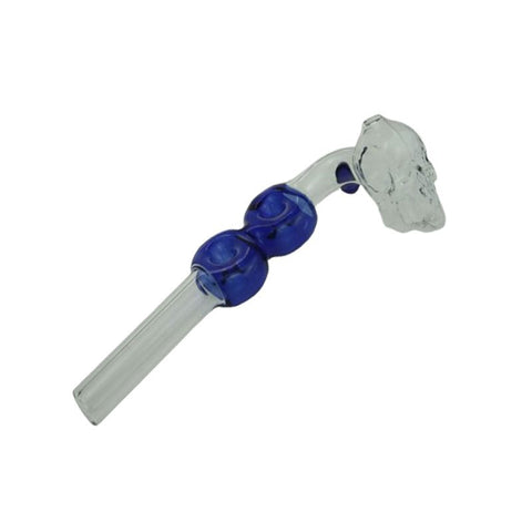 6″ Glass Bubble Pipe with Skull