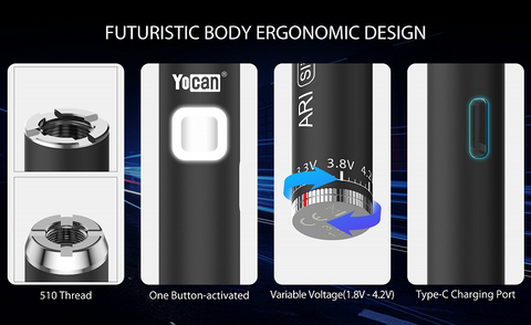 Yocan Ari Plus 510 Mod Mixed Colours Display, 900 mAh