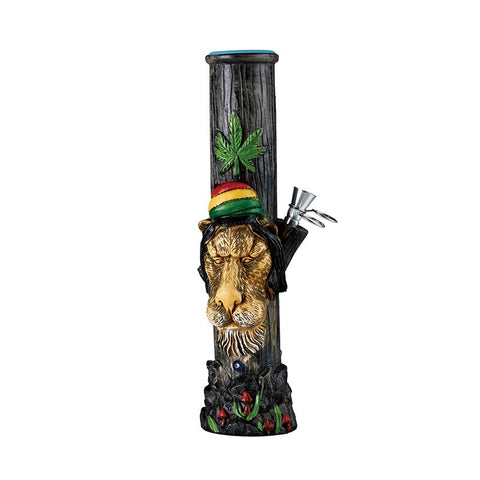 10″ Resin Bong Lion Face Design