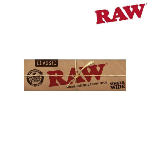 Classic Hemp Single Wide Single Window Rolling Papers