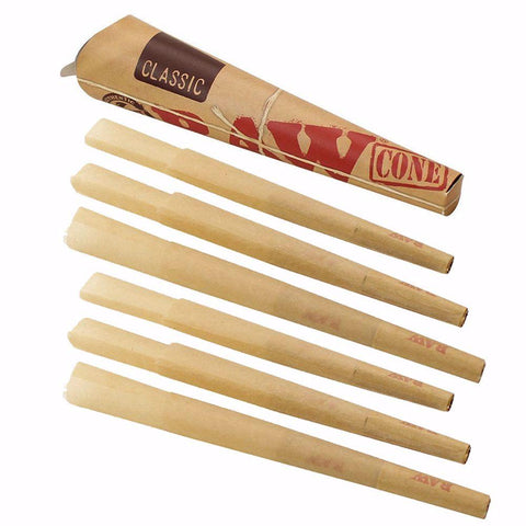 RAW Organic Hemp 1 1/4 Cones 6pk