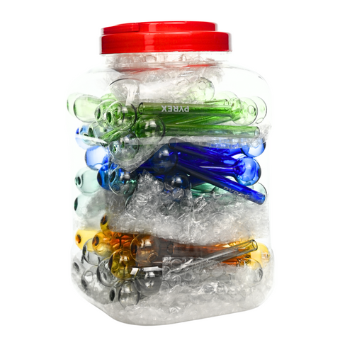 4.5″ Flat Bubble Glass Pipe Various Colours