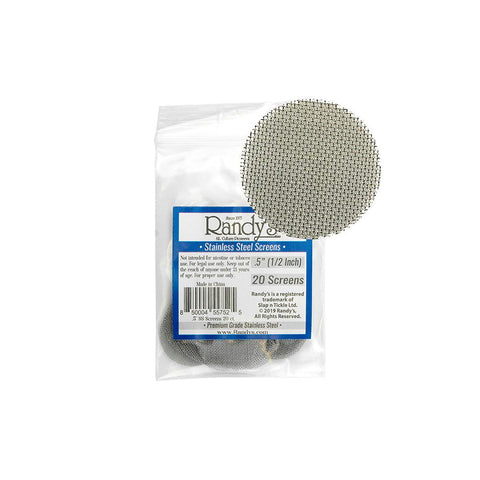 Randy's - Stainless Steel Screens 20-screen Packs  www.metrovapeshop.ca