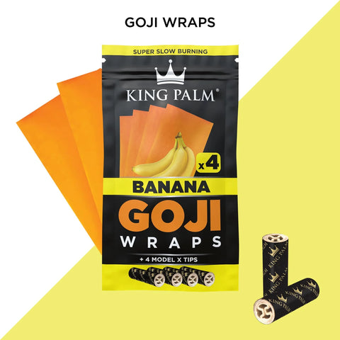 King Palm Goji Wraps 4pk, Banana