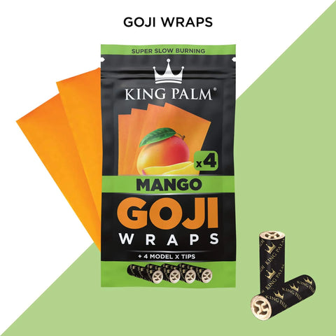 King Palm Goji Wraps 4pk, Mango
