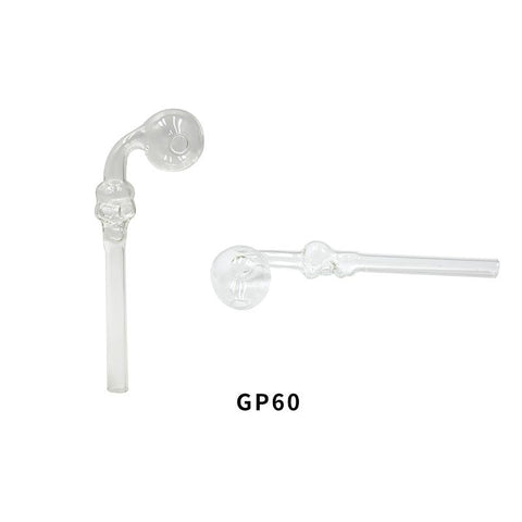 5.5″ Glass Bubble Pipe with Skull