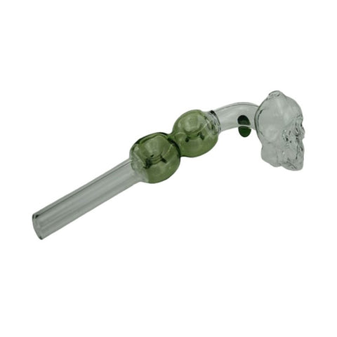 6″ Glass Bubble Pipe with Skull