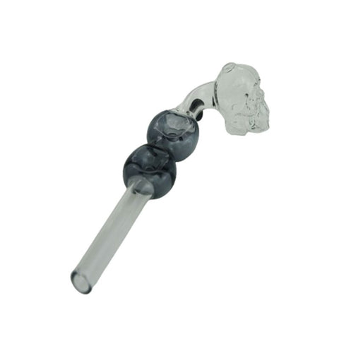 6″ Glass Bubble Pipe with Skull
