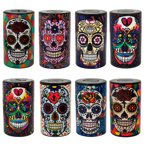 Plastic Jar with Skull Design 165 ml