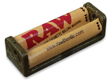 RAW Hemp Plastic Rolling Machine Display, 70mm Single Wide. www.metrovapeshop.ca