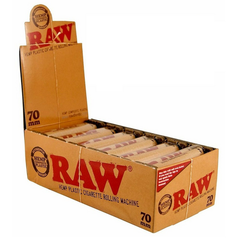 RAW Hemp Plastic Rolling Machine Display, 70mm Single Wide. www.metrovapeshop.ca
