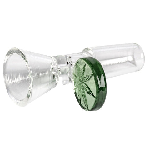 Red Eye Glass Cone Pull-Out with Leaf Handle Bowl, 14 mm