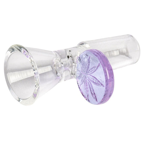 Red Eye Glass Cone Pull-Out with Leaf Handle Bowl, 14 mm