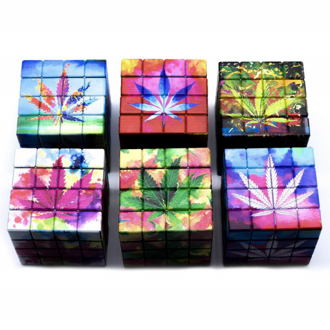 Cube Leaf Grinder, 60 x 60 mm www.metrovapeshop.ca