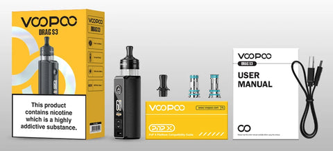 Voopoo Drag S3 Mod Pod Kit 60W 5mL [CRC Version]