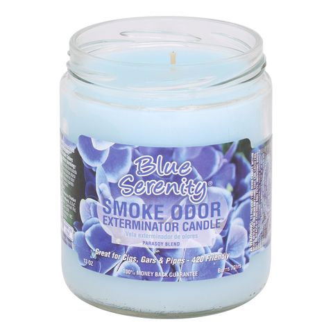 Smoke Odor Exterminator Candle, Blue Serenity