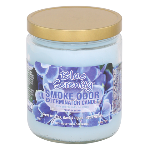 Smoke Odor Exterminator Candle, Blue Serenity