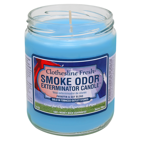 Smoke Odor Exterminator Candle, Clothesline Fresh