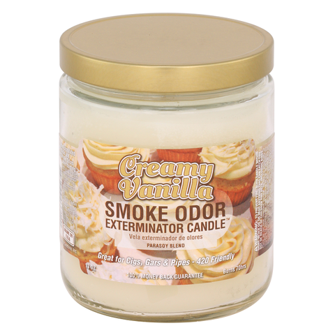 Smoke Odor Exterminator Candle, Creamy Vanilla