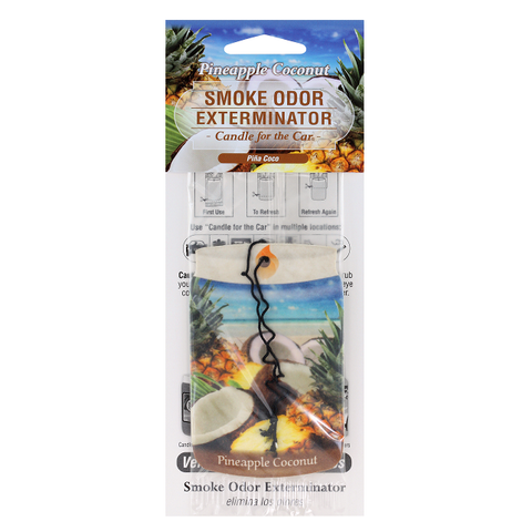 Smoke Odor Exterminator Car Hanger, Pineapple Coconut