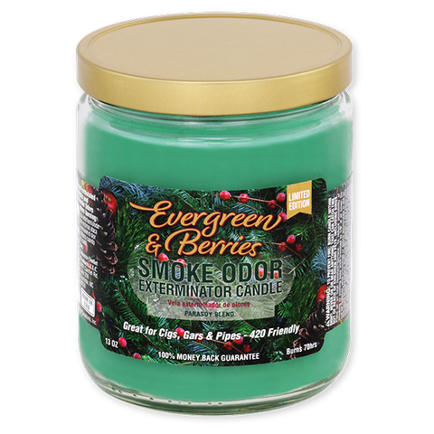 Smoke Odor Exterminator Limited Edition Candle, Evergreen and Berries