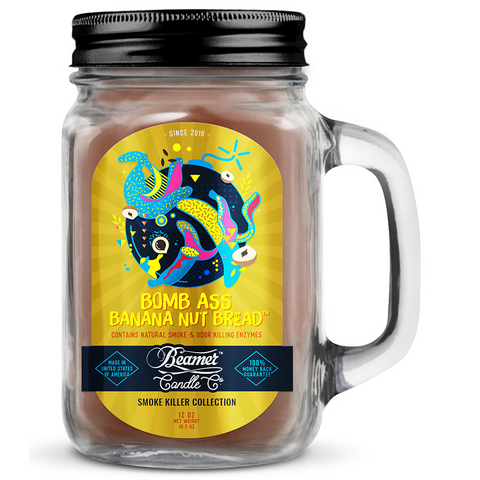 Beamer Smoke Killer Candle, Bomb Ass Banana Nut Bread, 12 oz www.metrovapeshop.ca