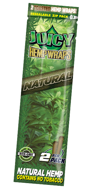 Juicy Jay’s 105 mm Hemp Wraps 2pk Natural