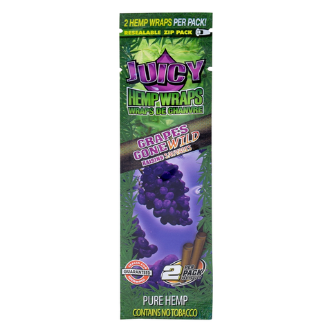 Juicy Jay’s 105 mm Hemp Wraps 2pk Grapes Gone Wild