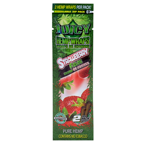Juicy Jay’s 105 mm Hemp Wraps 2pk Strawberry