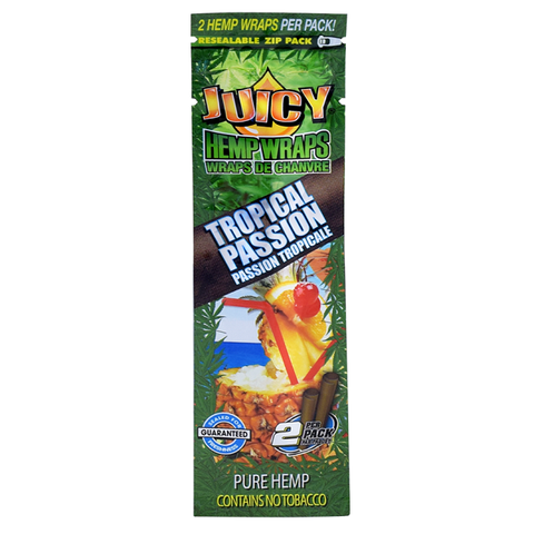 Juicy Jay’s 105 mm Hemp Wraps 2pk Tropical Passion