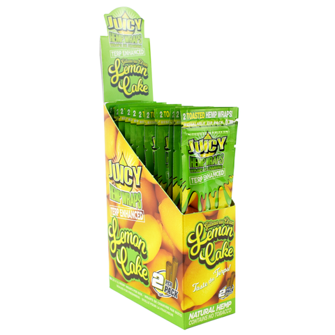 Juicy Jay’s 105 mm Terp Hemp Wraps 2pk Lemon Cake