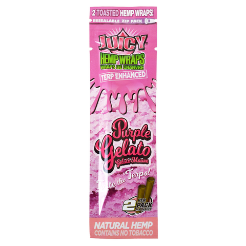 Juicy Jay’s 105 mm Terp Hemp Wraps 2pk Purple Gelato