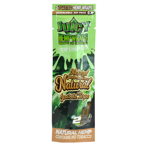 Juicy Jay’s 105 mm Terp Hemp Wraps 2pk Natural