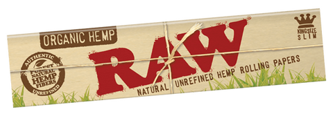 RAW Organic Natural Unrefined Rolling Papers King Size Slim. www.metrovapeshop.ca