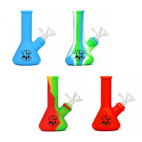 LIT SILICONE 5” Beaker Bong