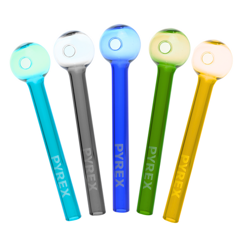 4.5″ Flat Bubble Glass Pipe Various Colours