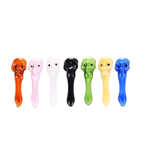 4.5″ Glass Skull Pipe