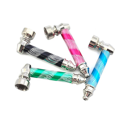 3″ Metal Pipe Silver Design w/ Screens