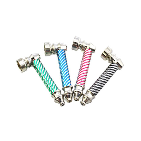 3″ Metal Pipe Silver Design w/ Screens
