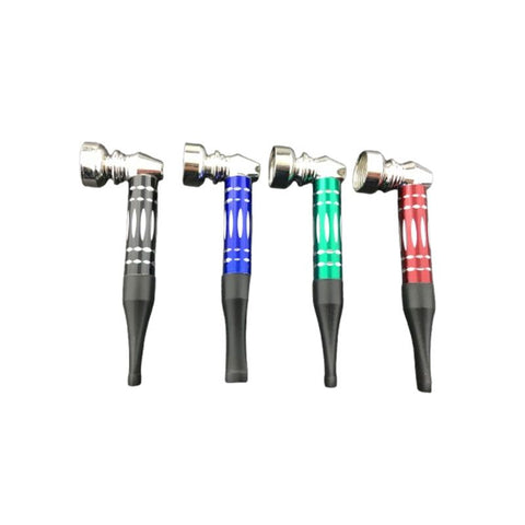 3″ Metal Pipe Silver Design w/ Screens