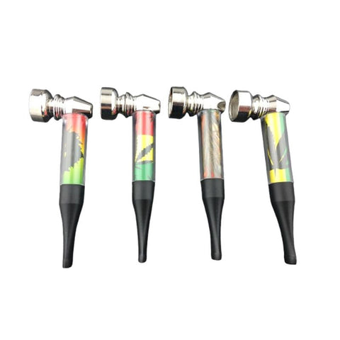 3″ Metal Pipe Silver Design w/ Screens