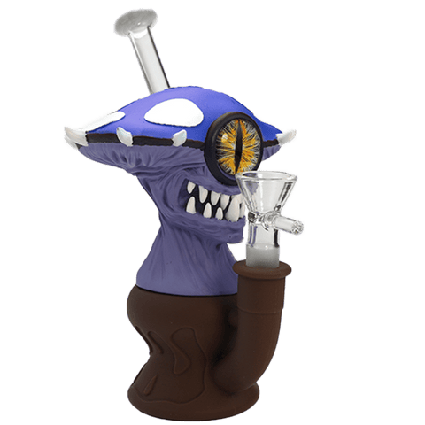 7″ Vinyl Mushroom Monster Water Pipe