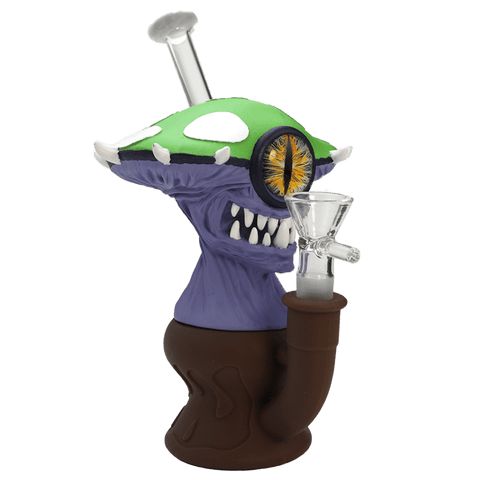 7″ Vinyl Mushroom Monster Water Pipe