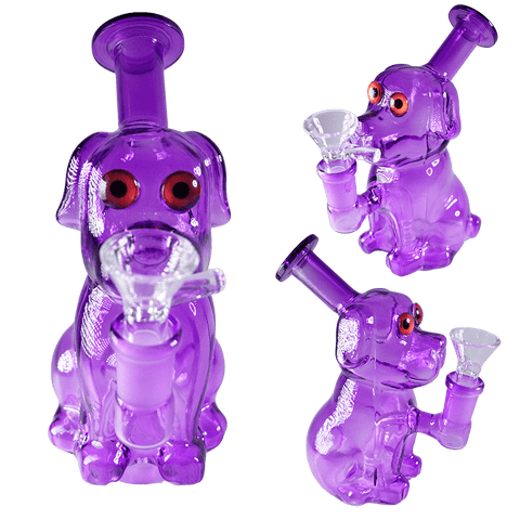 5″ Dog-Themed Water Pipe with 14mm Bowl