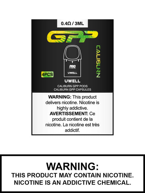 Uwell Caliburn GPP Replacement Pods 3mL (4 Pack) (CRC)