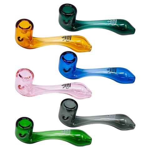 4" Glass Sherlock Pipe | Classic and Elegant Smoking Pipe. www.metrovapeshop.ca