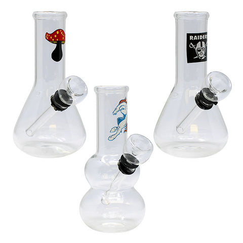 5" Clear Glass Beaker Bong