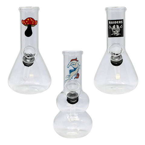 5" Clear Glass Beaker Bong