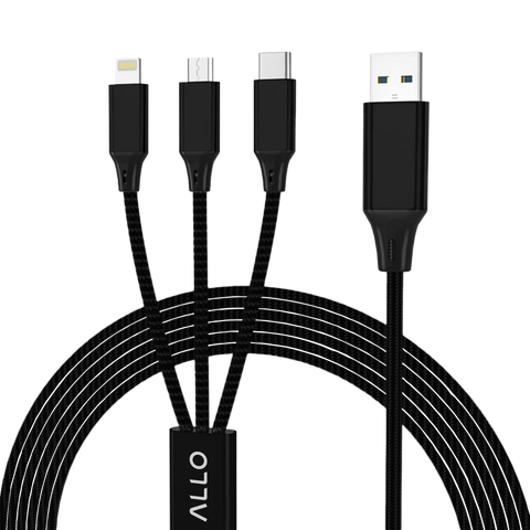 Allo 3-in-1 USB Charging Cable. www.metrovapeshop.ca